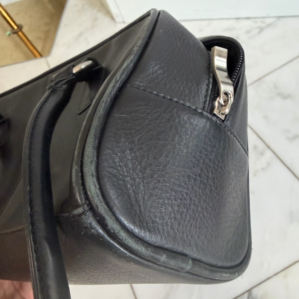Osgoode Marley black leather handbag purse - Picture 11 of 15